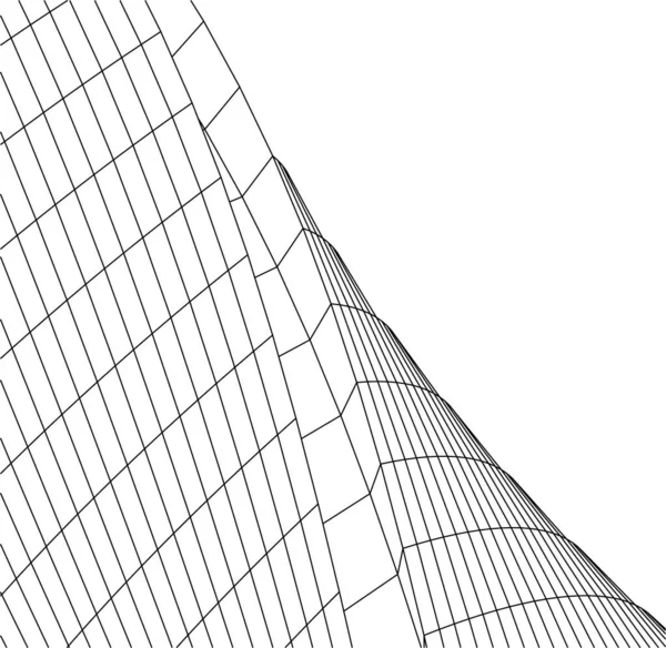 Formas Geométricas Mínimas Líneas Arquitectónicas — Vector de stock