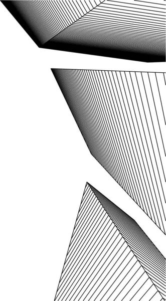 Formes Géométriques Minimales Lignes Architecturales — Image vectorielle