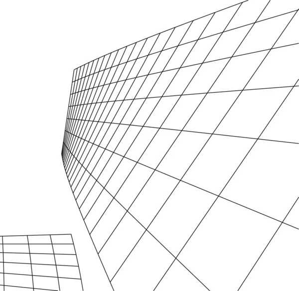 最小几何形状 建筑线 — 图库矢量图片