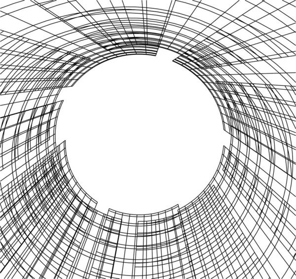 Архитектурное Построение Иллюстрации Фоне — стоковый вектор