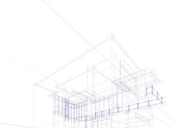 Arquitetura Edifício Ilustração Fundo —  Vetores de Stock