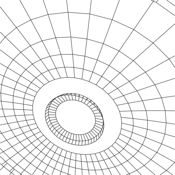 Linhas Abstratas Desenho Conceito Arte Arquitetônica Formas Geométricas Mínimas — Vetor de Stock