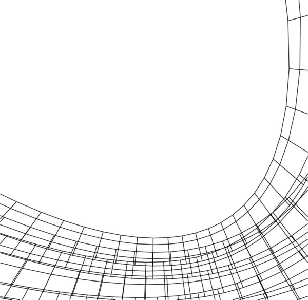 Linee Disegno Astratte Nel Concetto Arte Architettonica Forme Geometriche Minime — Vettoriale Stock