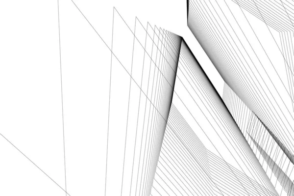 Minimale Geometrische Vormen Architectonische Lijnen — Stockvector