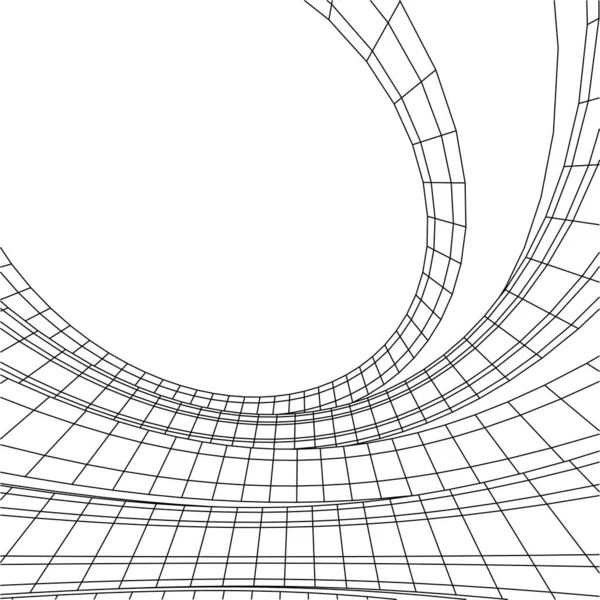 Linhas Abstratas Desenho Conceito Arte Arquitetônica Formas Geométricas Mínimas — Vetor de Stock