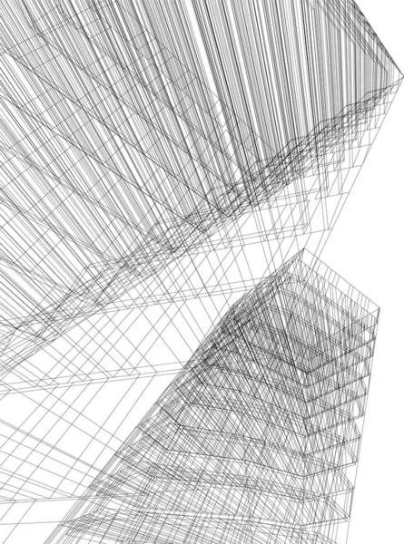 Architecture Bâtiment Illustration Sur Fond — Image vectorielle