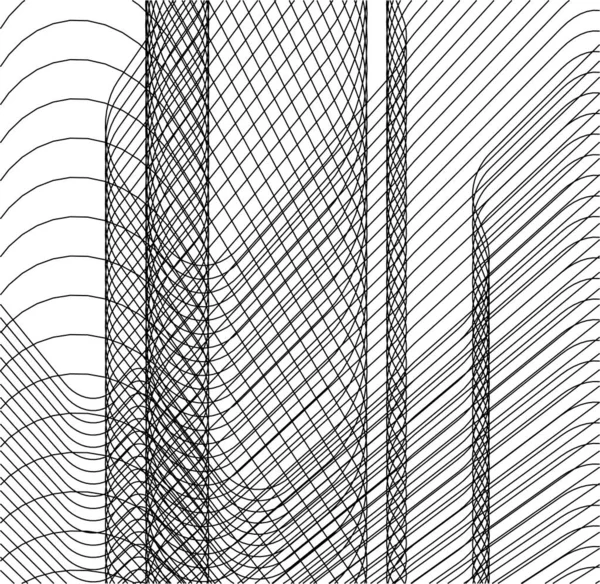 Linhas Abstratas Desenho Conceito Arte Arquitetônica Formas Geométricas Mínimas — Vetor de Stock
