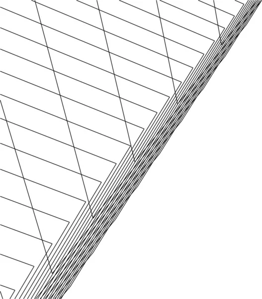 Минимальные Геометрические Формы Архитектурные Линии — стоковый вектор