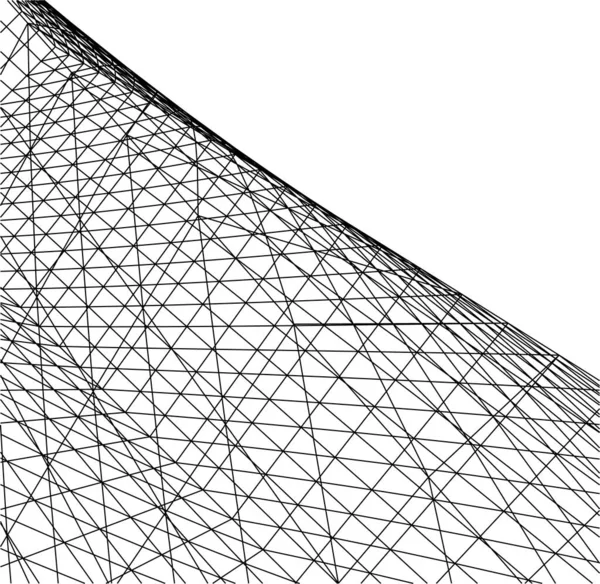 Abstrakcyjne Linie Rysunku Koncepcji Sztuki Architektonicznej Minimalne Kształty Geometryczne — Wektor stockowy