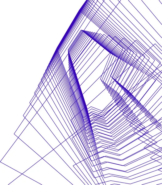 Formas Geométricas Mínimas Líneas Arquitectónicas — Archivo Imágenes Vectoriales