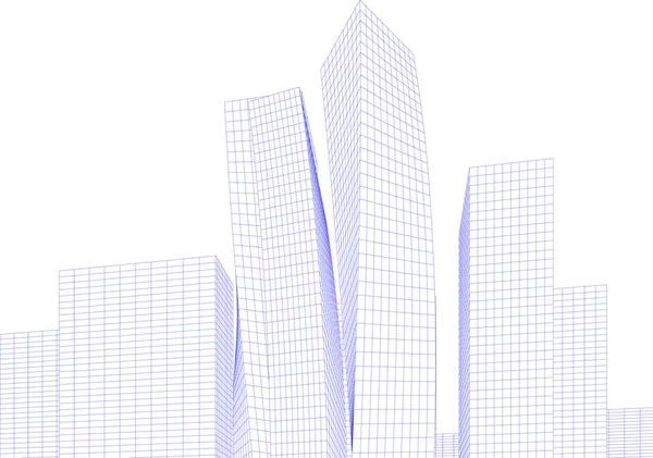 Lignes Dessin Abstraites Dans Concept Art Architectural Formes Géométriques Minimales — Image vectorielle