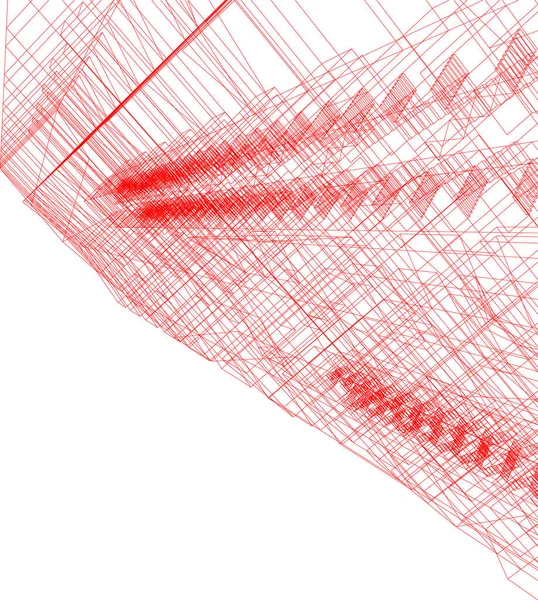 Linhas Abstratas Desenho Conceito Arte Arquitetônica Formas Geométricas Mínimas —  Vetores de Stock