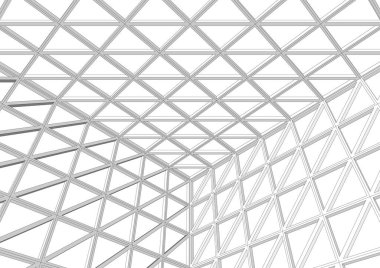 Mimari sanat konseptinde soyut çizgiler, minimum geometrik şekiller. 