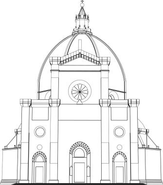 Mimari sanat konseptinde soyut çizgiler, minimum geometrik şekiller.