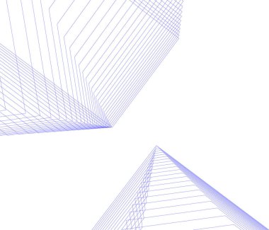 minimal geometrik şekiller, mimari çizgiler