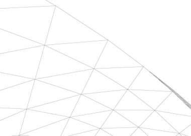 Mimari sanat konseptinde soyut çizgiler, minimum geometrik şekiller. 