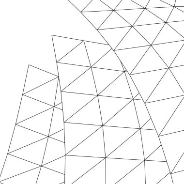 Mimari sanat konseptinde soyut çizgiler, minimum geometrik şekiller. 