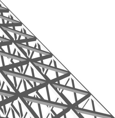 Mimari sanat konseptinde soyut çizgiler, minimum geometrik şekiller. 