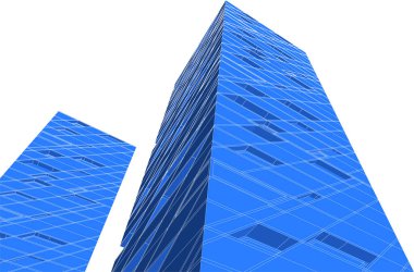 Mimari sanat konseptinde soyut çizgiler, minimum geometrik şekiller.