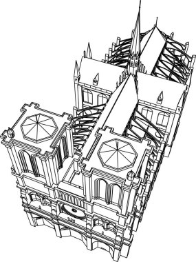 Mimari sanat konseptinde soyut çizgiler, minimum geometrik şekiller.