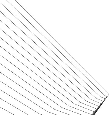 Mimari sanat konseptinde soyut çizgiler, minimum geometrik şekiller. 