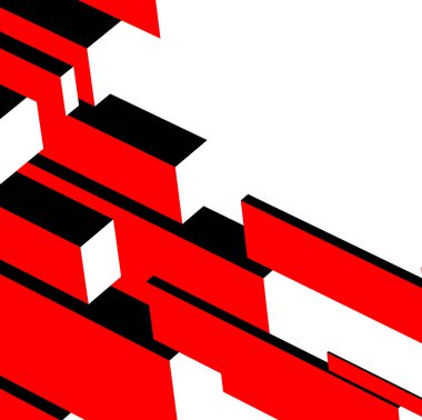 Mimari sanat konseptinde soyut çizgiler, minimum geometrik şekiller. 