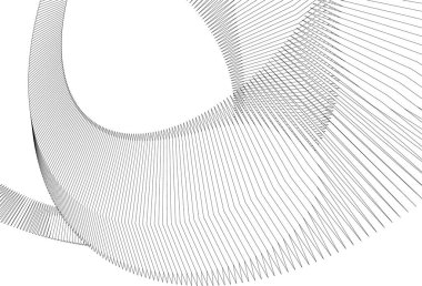 Beyaz zemin üzerine mimari sanat konseptinde soyut çizgiler, minimum geometrik şekiller.