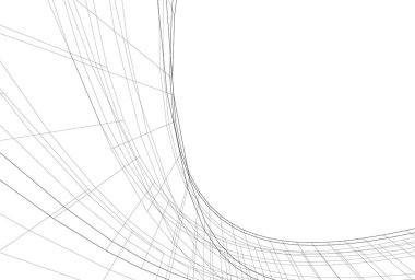 minimal geometrik şekiller, mimari çizgiler