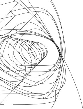 Mimari sanat konseptinde soyut çizgiler, minimum geometrik şekiller. 