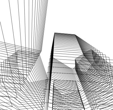 minimal geometrik şekiller, mimari çizgiler