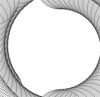Mimari sanat konseptinde soyut çizgiler, minimum geometrik şekiller. 