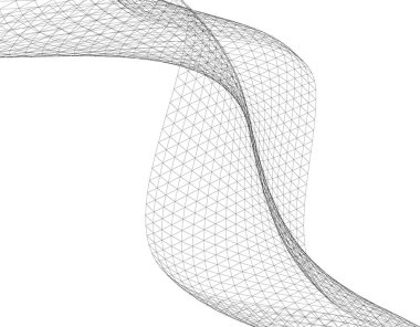 Mimari sanat konseptinde soyut çizgiler, minimum geometrik şekiller. 