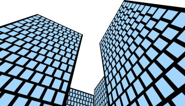 Mimari sanat konseptinde soyut çizgiler, minimum geometrik şekiller. 