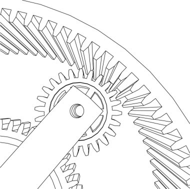 Mimari sanat konseptinde soyut çizgiler, minimum geometrik şekiller. 