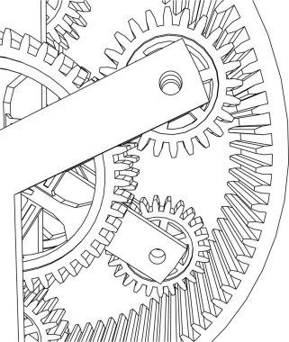 Mimari sanat konseptinde soyut çizgiler, minimum geometrik şekiller. 
