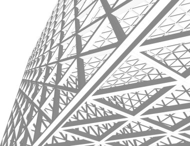 Mimari sanat konseptinde soyut çizgiler, minimum geometrik şekiller.