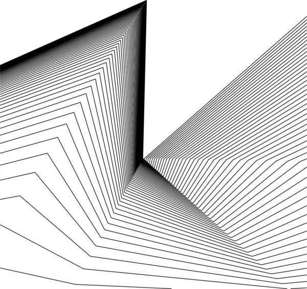 Minimale Geometrische Formen Architektonische Linien — Stockvektor