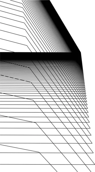 最小几何形状 建筑线 — 图库矢量图片