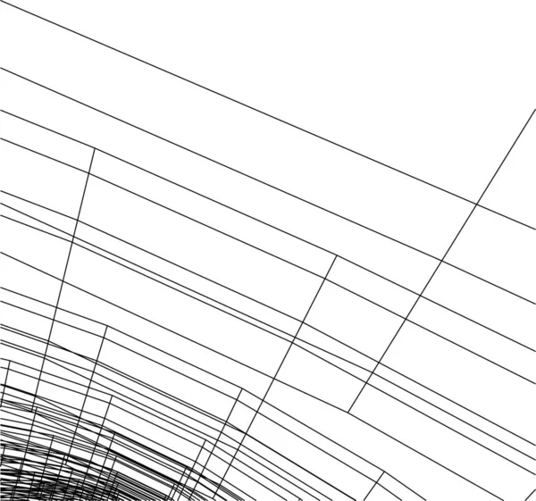 Minimale Geometrische Formen Architektonische Linien — Stockvektor