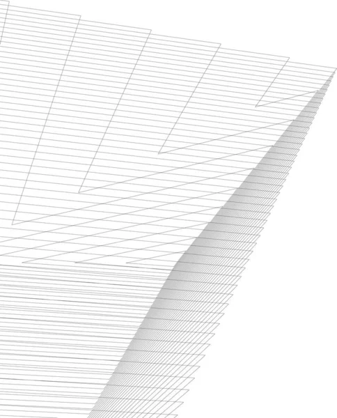 Formas Geométricas Mínimas Linhas Arquitetônicas —  Vetores de Stock