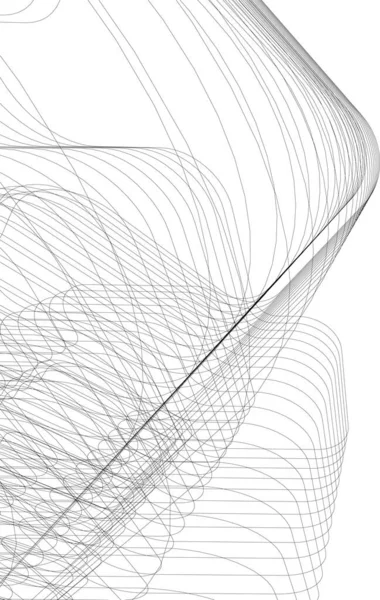 Linhas Abstratas Desenho Conceito Arte Arquitetônica Formas Geométricas Mínimas —  Vetores de Stock