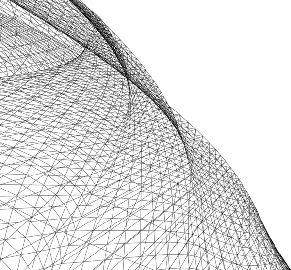 Minimale Geometrische Vormen Architectonische Lijnen — Stockvector