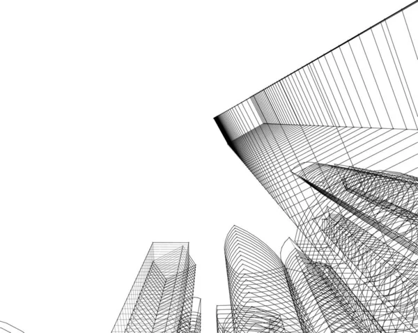 Abstrakte Skillelinjer Arkitektonisk Kunstbegrep Minste Geometriske Form – stockvektor