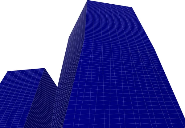 Abstrakte Zeichnungslinien Architektonischen Kunstkonzept Minimale Geometrische Formen — Stockvektor