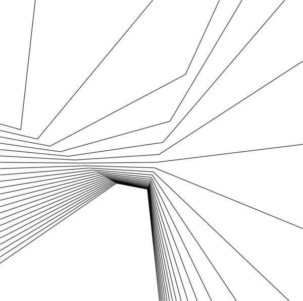 Formas Geométricas Mínimas Líneas Arquitectónicas — Vector de stock