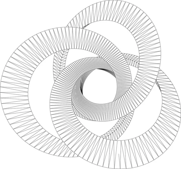 Linhas Abstratas Desenho Conceito Arte Arquitetônica Formas Geométricas Mínimas — Vetor de Stock