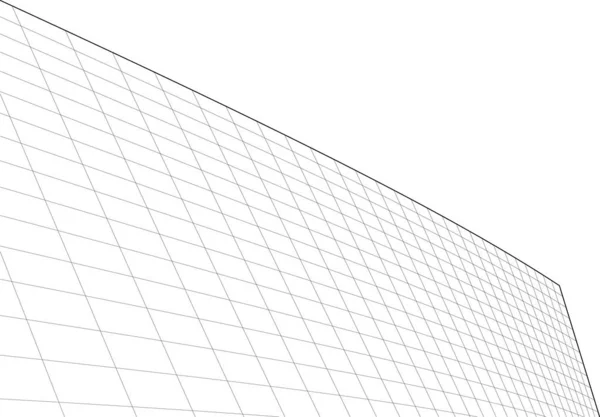 Linhas Abstratas Desenho Conceito Arte Arquitetônica Formas Geométricas Mínimas — Vetor de Stock