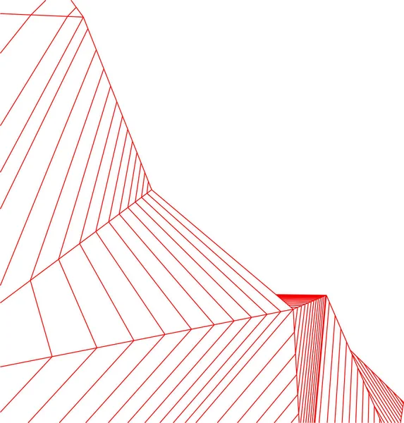 Formas Geométricas Mínimas Linhas Arquitetônicas —  Vetores de Stock