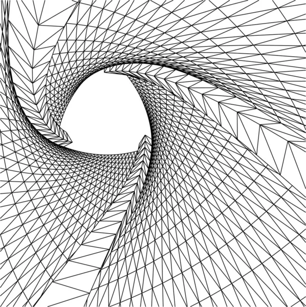 Abstrakcyjne Linie Rysunku Koncepcji Sztuki Architektonicznej Minimalne Kształty Geometryczne — Wektor stockowy