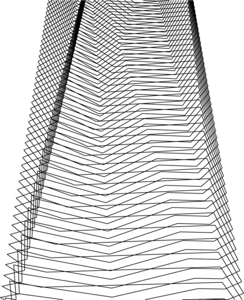 Formas Geométricas Mínimas Linhas Arquitetônicas — Vetor de Stock